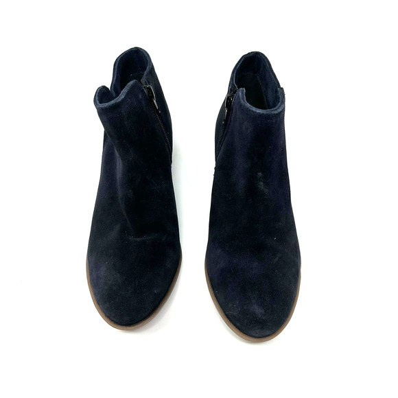 Diba size 8 M black leather ankle booties‎ shoes side zip rubber sole - Picture 2 of 10